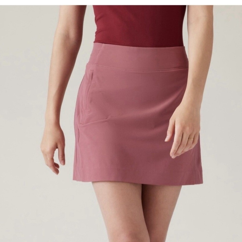 Athleta Pink Skort Skirt Size 2 Athletic Tennis Golf Workout Activewear NWOT
